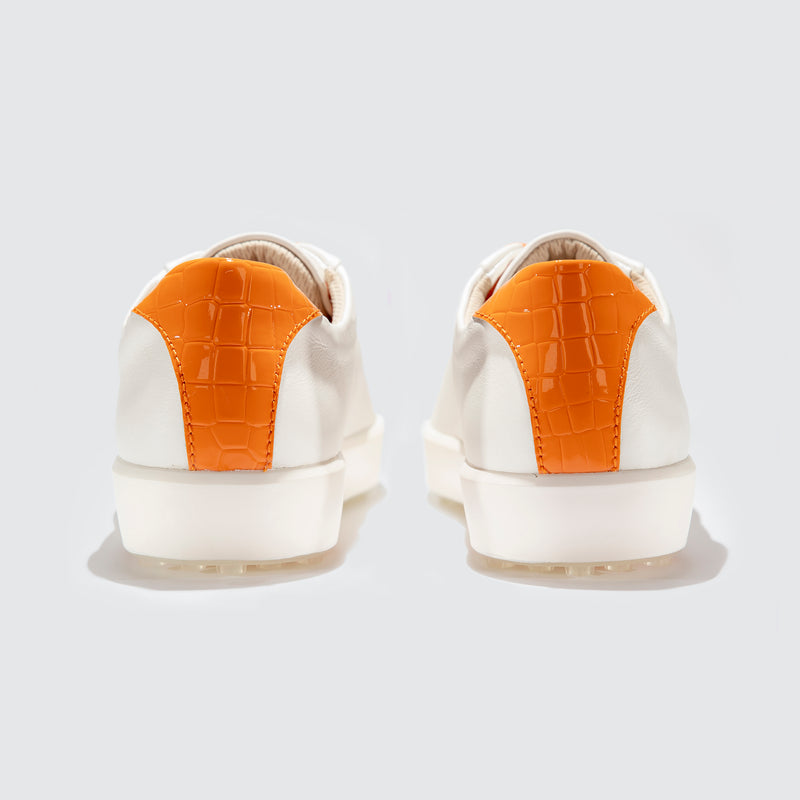 Dundee Shoes Heel Orange and White